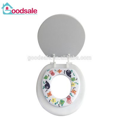 2 in 1 Multifunction adult soft toilet seat cover With Built-in Child Potty Training Seat