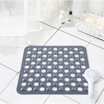 Square high quality  non-slip PVC Shower Mat Waterproof bath Mat